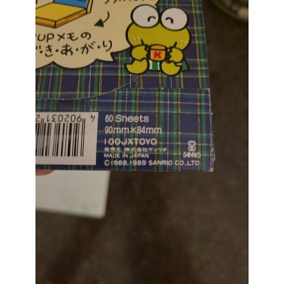 VTG Retro Sanrio Kerokerokeroppi Kero Kero Keroppi 1989 Notepad + Member Card - Picture 4 of 7